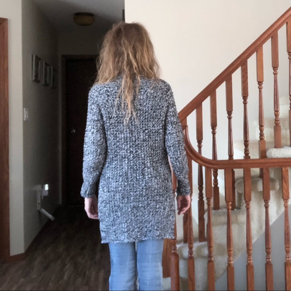 ‘Devoted’ long black/white sweater - Picture 9 of 9